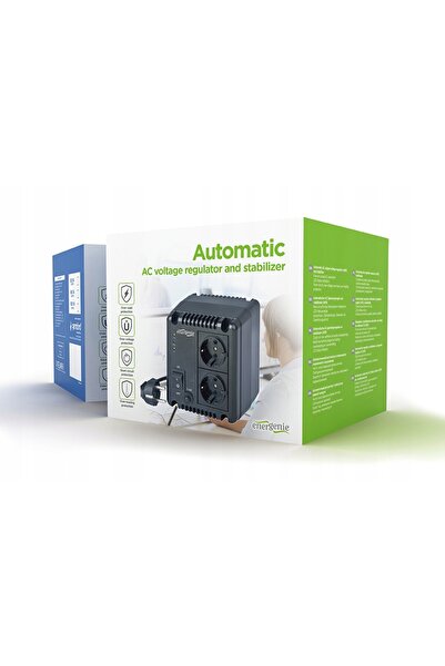 Gembird Regulator de tensiune 230 V AVR, stabilizator 1000 VA, 600 W, sinusoi...