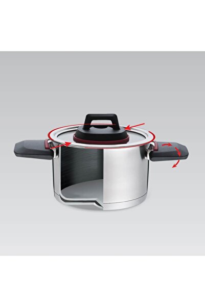Maestro Oală cu capac și mânere pliabile 16cm; 1.6l