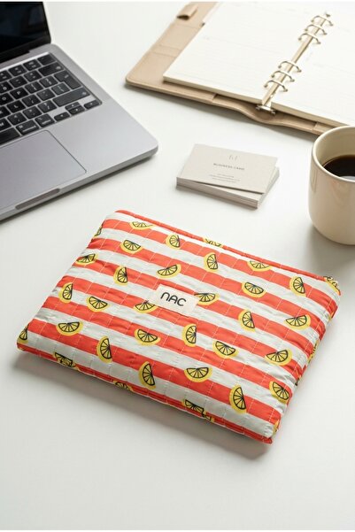 NAC STORE Lemon 13 İnç Laptop ve Tablet Kılıfı | Kapitone Organizer Çanta Su ...