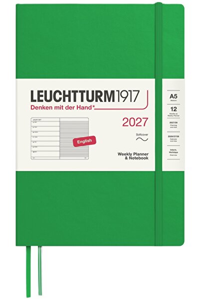NO BRAND Agendă săptămânală cu caiet A5, planificator 2027 Leuchtturm1917
