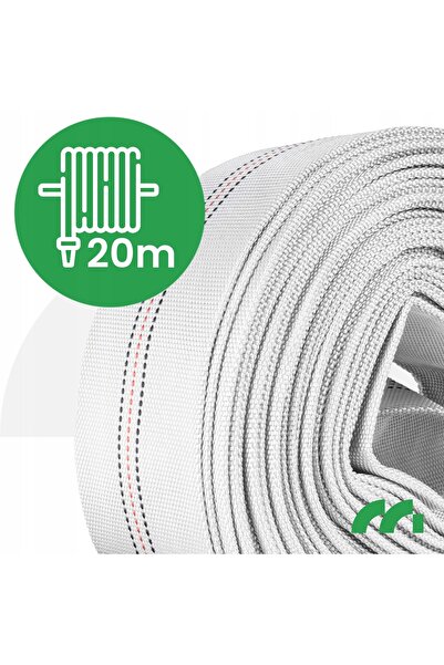 MalTec Furtun de incendiu 20M 2 " cu racord din alamă, conector rapid SHAMBA ...