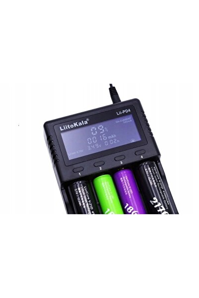 liitokala Încărcător universal pentru baterii reîncărcabile 18650 18490 Lii-PD4