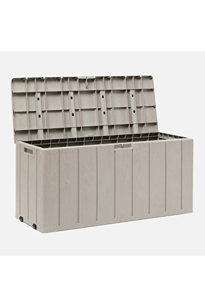 Trendinyeri Bahçe Depolama Sandığı 270 L Kilit Yuvalı Plastik 117,5x45x56 cm