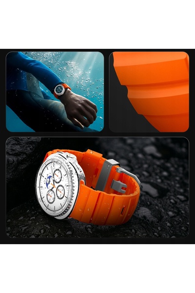 Spigen Curea sport pentru Galaxy Watch 8 / 8 Classic, din silicon, durabilă ș...