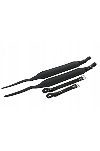 NO BRAND Akmuz PAP LUX 90-120 BK curele din piele pentru acordeon, solide