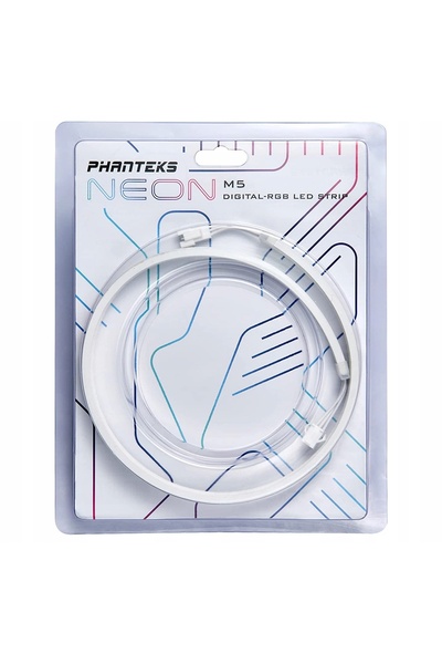 Phanteks Bandă LED Neon Digitală ARGB 3 pini 5V Albă 55cm