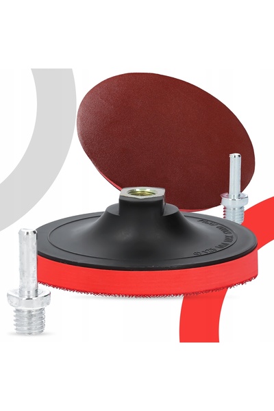 TRCR 100x Discuri abrazive 125mm P220 Suport pentru discuri de lustruit cu pr...