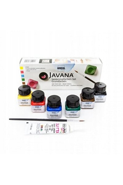 NO BRAND Culori pentru haine și mătase Kreul Javana Basic 6 culori x 20 ml, t...