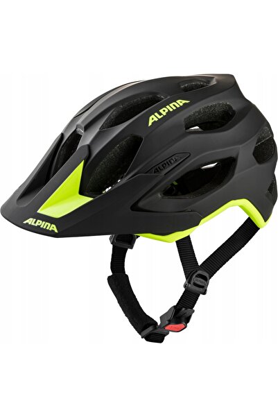 Alpina Carapax 2.0 Negru-Galben Neon Mat Cască de bicicletă - 52-57