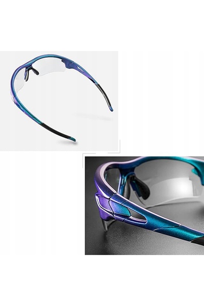 ROCKBROS Ochelari de ciclism fotochromatici cu filtru UV 400, de culoare alba...