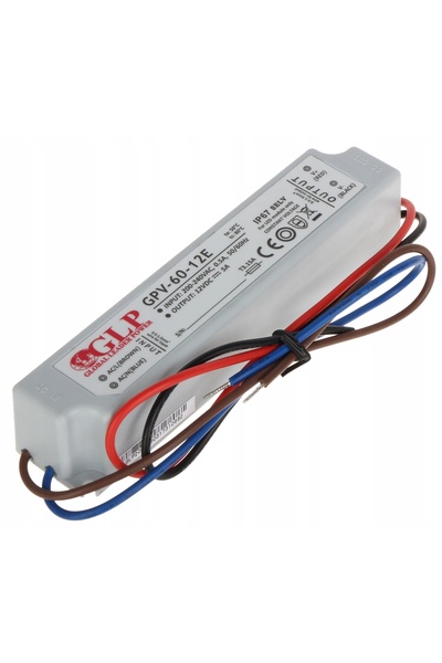 NO BRAND SURSA DE ALIMENTARE MINI 12 V CC 5 A 60 W LED HERMETICĂ 12 V
