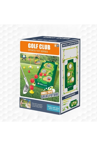 ChRLD Mini golf, Set pentru copii pentru jocul de mini golf, Tablă + Crose + ...