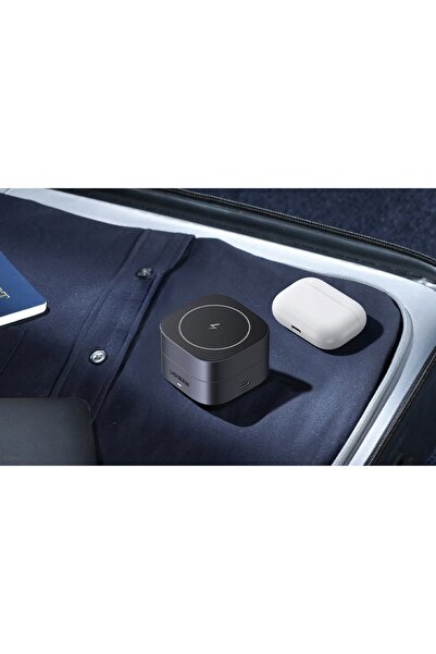 NO BRAND Încărcător cu inducție Ugreen 15W pentru MagSafe Qi2 USB-C, pliabil,...