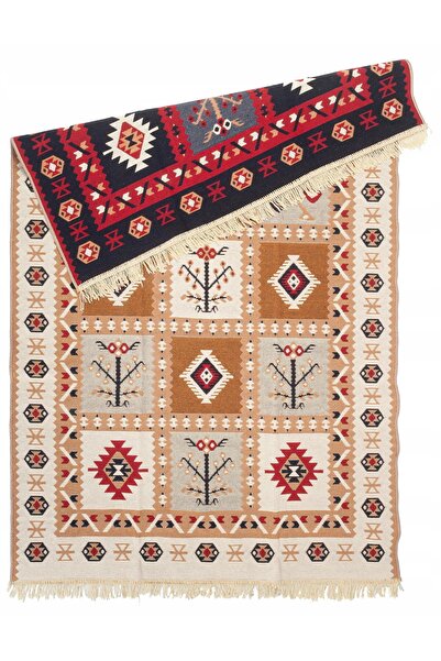 NO BRAND Covor Kilim țesut premium, model Boho, 120x160 cm