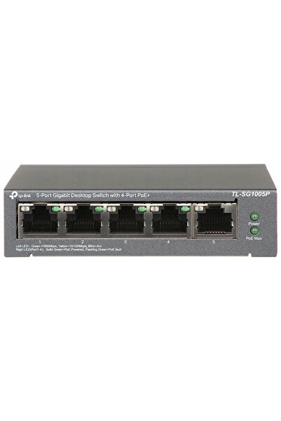 TP-LINK SWITCH CU 5 PORTURI, 4 X POE + UPLINK