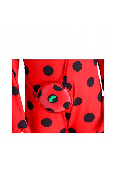 NO BRAND Costum Buburuza S 98/104 Costum Pisică Jojo Mască Perucă