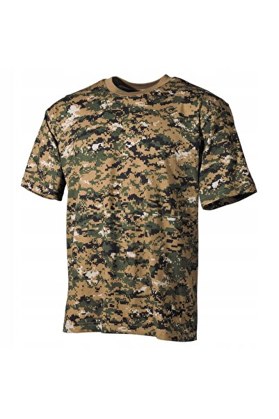 NO BRAND Tricou US MFH, Digital Woodland, verde kaki, bumbac, 170 g/m² XL
