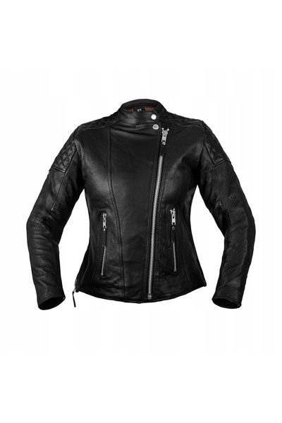 NO BRAND W-TEC MANTURA Jachetă de motocicletă din piele pentru femei, maro, s...
