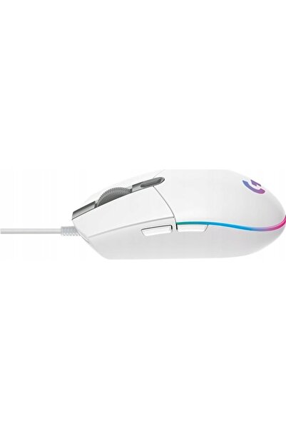 logitech Mouse optic G102 cu fir USB pentru gaming 8000DPI RGB - Alb