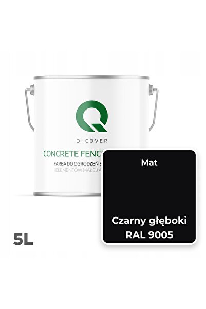 NO BRAND Vopsea pentru ziduri de gard din beton COLOR MAGIC DEEP RAL 9005 5L