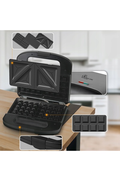 Extralink Prăjitor de pâine negru SJ-37A 1000W