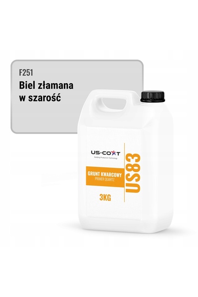 NO BRAND QUARTZ GRUNT PENTRU VOPSIT SILICONUL CULOARE ALB-GRI F251 3KG PRODUC...