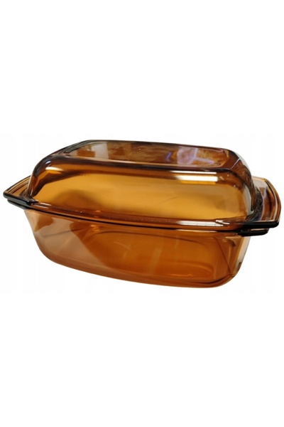 NO BRAND Vas termorezistent cu capac, tavă de cuptor Termisil, 5,8 l