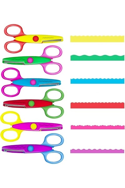 NO BRAND 6 foarfece pentru copii - sigure, pentru proiecte DIY, vârsta 2+
