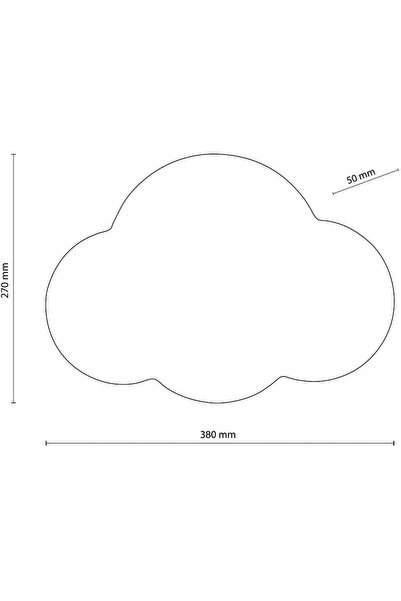 TK-Lighting Aplică de perete Dziecko TK Lighting Cloud 4965 2XG9 Gri Nor