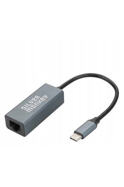 NO BRAND Silver Monkey Adaptor USB-C - RJ-45 1000 Mbps