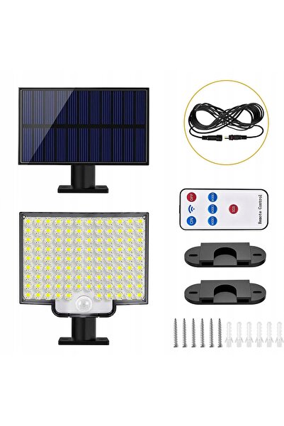 NO BRAND Proiector solar LED 10W cu senzor de mișcare și telecomandă IP44 LVT