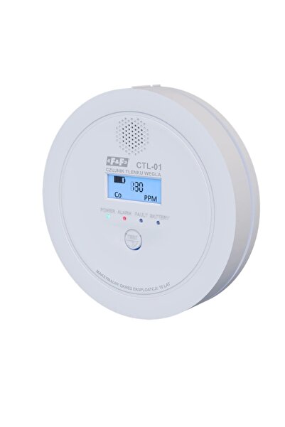 F&F DİZAYN Senzor detector de monoxid de carbon, baterie 10 ani, 2x AA, 85dB,...