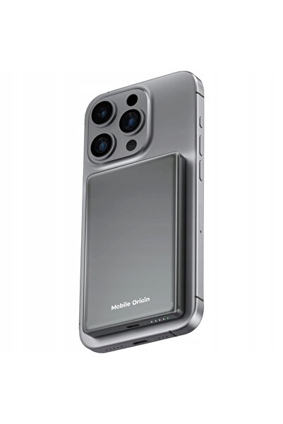 NO BRAND Power bank subțire Mobile Origin, încărcare wireless Qi de 15W, pent...