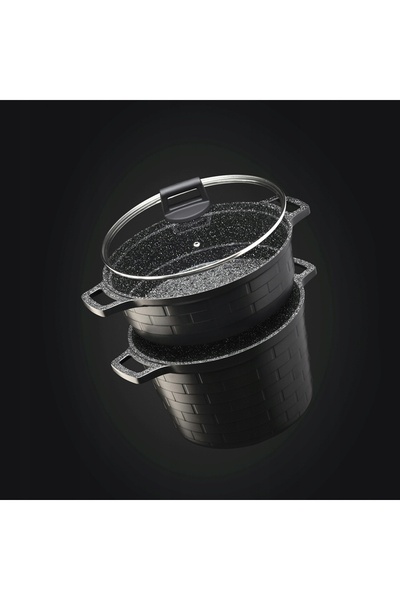 Starke Pro Oală cu aburi prin inducție cu aspect de marmură 6.3l Brick Marble