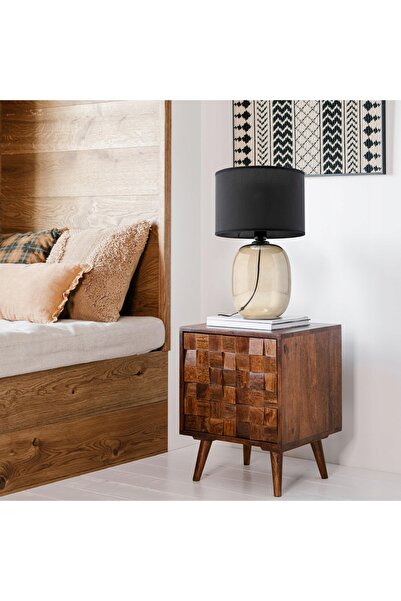 TK-Lighting TK LIGHTING MELODY 5988 NEGRU 12W LAMPĂ DE MASĂ CU ABAJUR