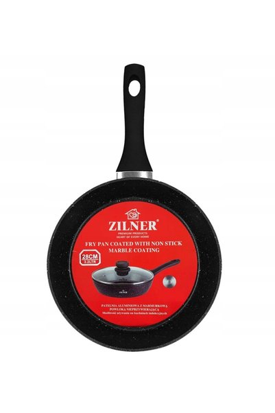 ZILNER Tigaie adâncă de 28 cm cu capac de marmură 3.2L