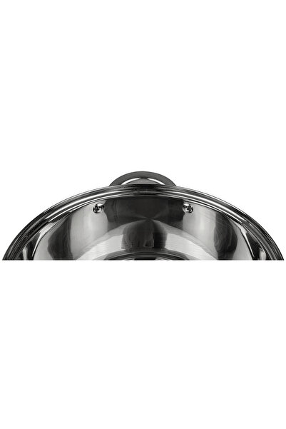 Tadar GARNEK Oală din oțel inoxidabil pentru inducție cu capac Roger 24 cm 5L