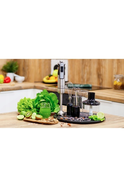 Lehmann BLENDER DE MÂNĂ MULTIFUNCȚIONAL CU LAME DE TITAN PUTERNICE DE 1200W