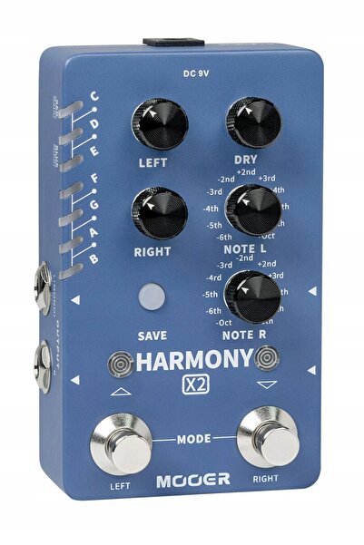 NO BRAND MOOER HARMONY X2 Pedală de efecte de armonie cu două canale pentru c...