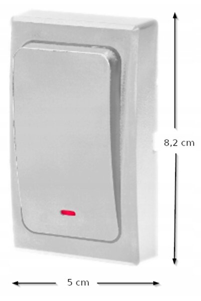 Orno Sonerie fără fir, fără baterii, pentru porți, impermeabilă IP44, 200m