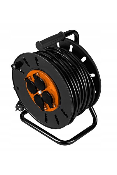 NEO Tools Cablu prelungitor pe tambur 50m 3x2.5mm² IP44 cu împământare extern...
