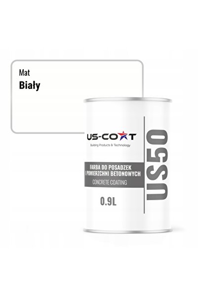NO BRAND Vopsea protectoare pentru pardoseli din beton, albă RAL 9003, 0,9L, ...