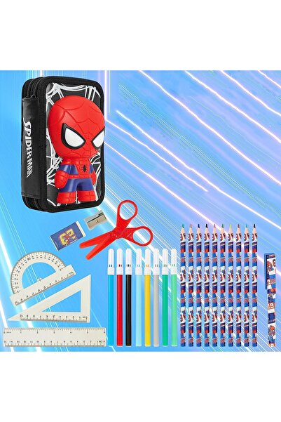 Marvel Penar Spider-Man pentru copii, creioane colorate, cadou pentru copii