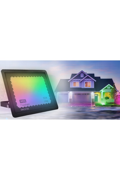 NO BRAND Lampă colorată, proiector halogen de perete, LED RGB 30 W + telecomandă