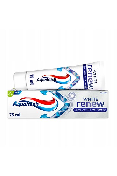 NO BRAND AQUAFRESH WHITE LONG Pastă de dinți pentru albire 75ML x4