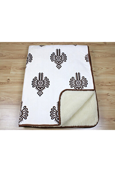 OEM Patura dubla din lana Merinos si polar minky model traditional 160 x 200 ...