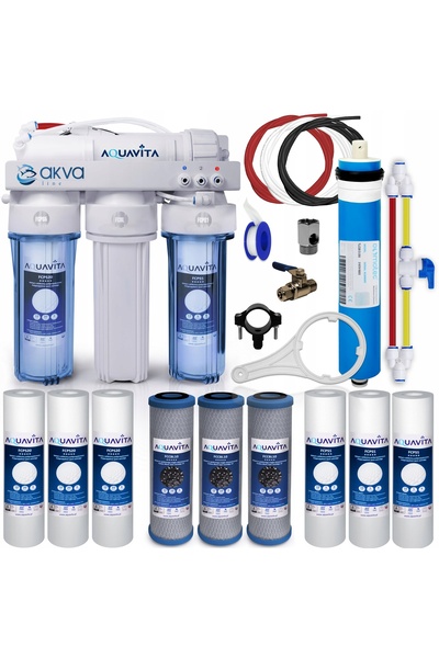 NO BRAND FILTRU DE ACVARIU CU OSMOZĂ INVERSA RO4 75 GPD