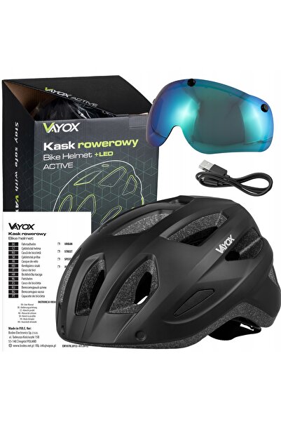 NO BRAND CĂȘTĂ DE BICICLETĂ MTB CU LUMINĂ LED, AJUSTABILĂ, UȘOARĂ, 55-58CM, N...