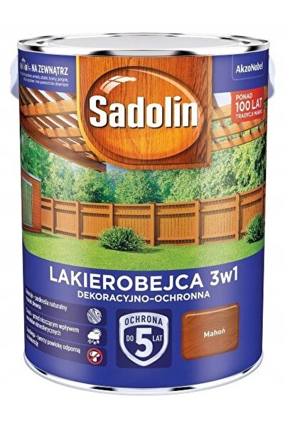 Sadolin 3 în 1 Vopsea protectoare pentru lemn MAHOGANY 5L