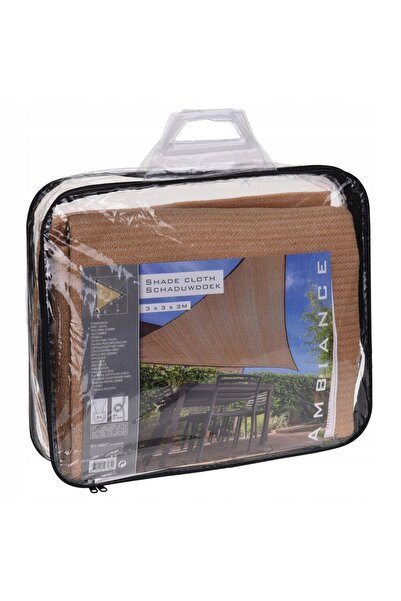 Progarden UMBRARĂ TRIUNGLU BEJ 3x3x3 M PENTRU GRĂDINĂ ȘI BALCON